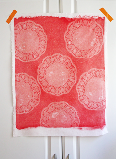 doily print fabric made with photosensitive dye how doily print fabric made with photosensitive dye how