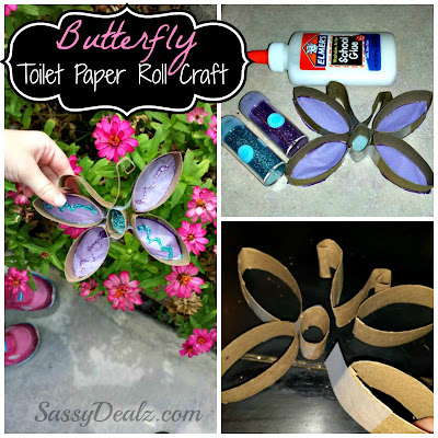 butterfly toilet paper roll craft