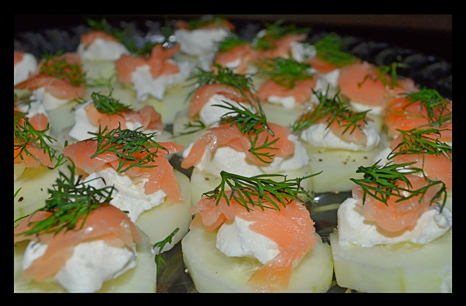 Tried & True Recipes Cucumber, Smoked Salmon, Cream Cheese and Dill