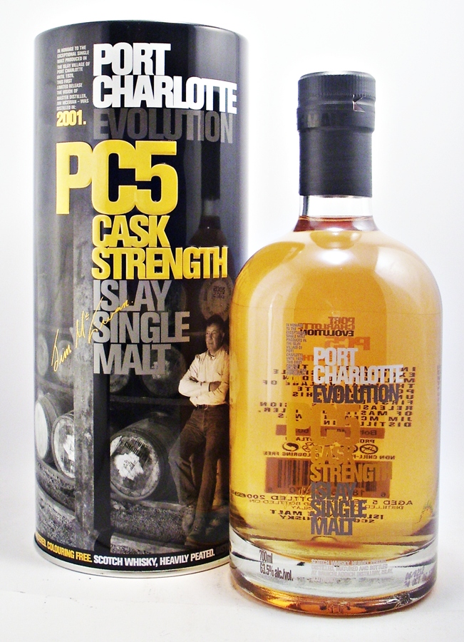 Whisky merchants Port Charlotte Islay Single Malt Whisky PC5