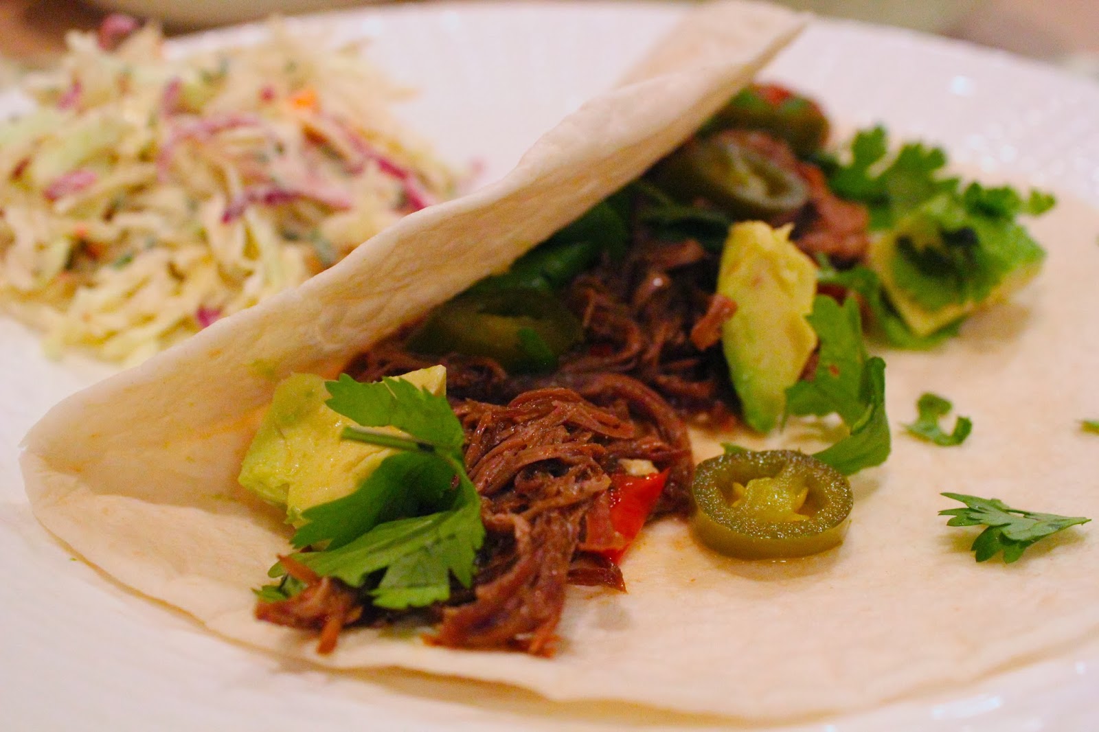 Imperfect Polish Slow Cooker Flank Steak Tacos