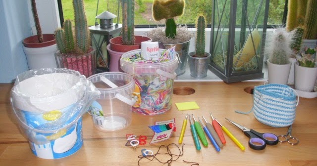 Häkeln, stricken und alles was Spaß macht!: Aufbewahrungseimerchen