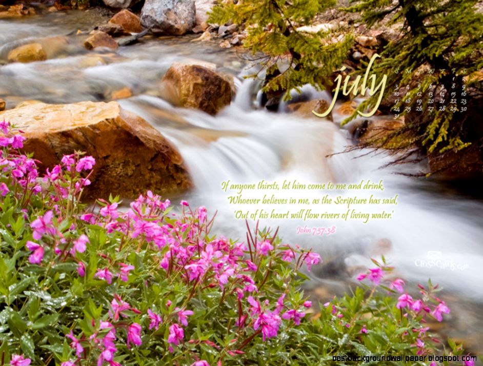 July 2011 Living Water Desktop Calendar Free Monthly Calendars July 2011 Living Water Desktop Calendar Free Monthly Calendars