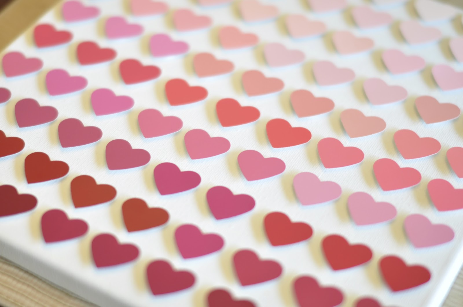 DIY {Paint Chip Art} • Honey We're Home