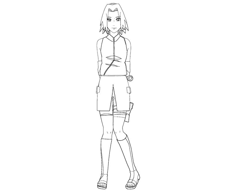 Coloring page - Sakura Haruno