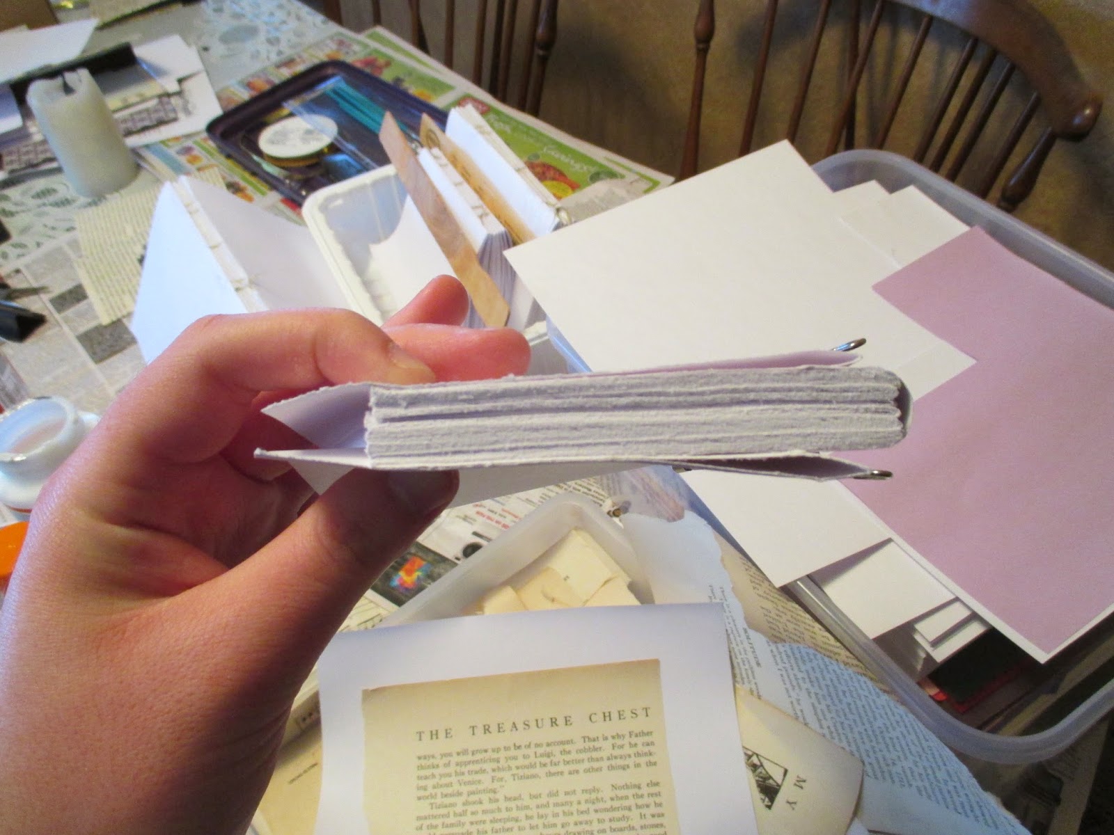 He Sings Over Me Upcycled journal/bookbinding tutorial