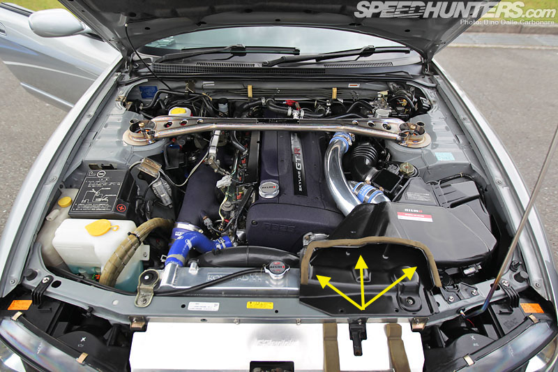 R32 GTS Rb25de stock air cleaner setup - RB Series - R31 ... r32 gtr fuse box diagram 