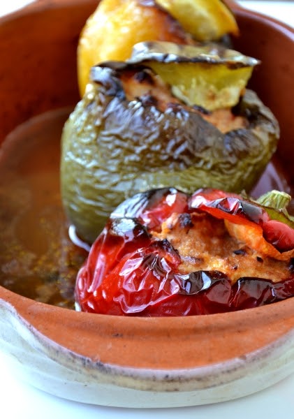 Peperoni Al Forno Con Salmone E Ricotta