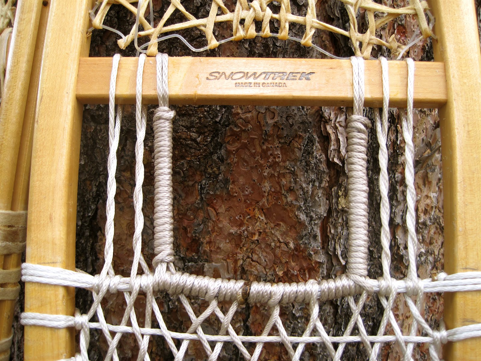 Relacing Wood and Rawhide Snowshoes
