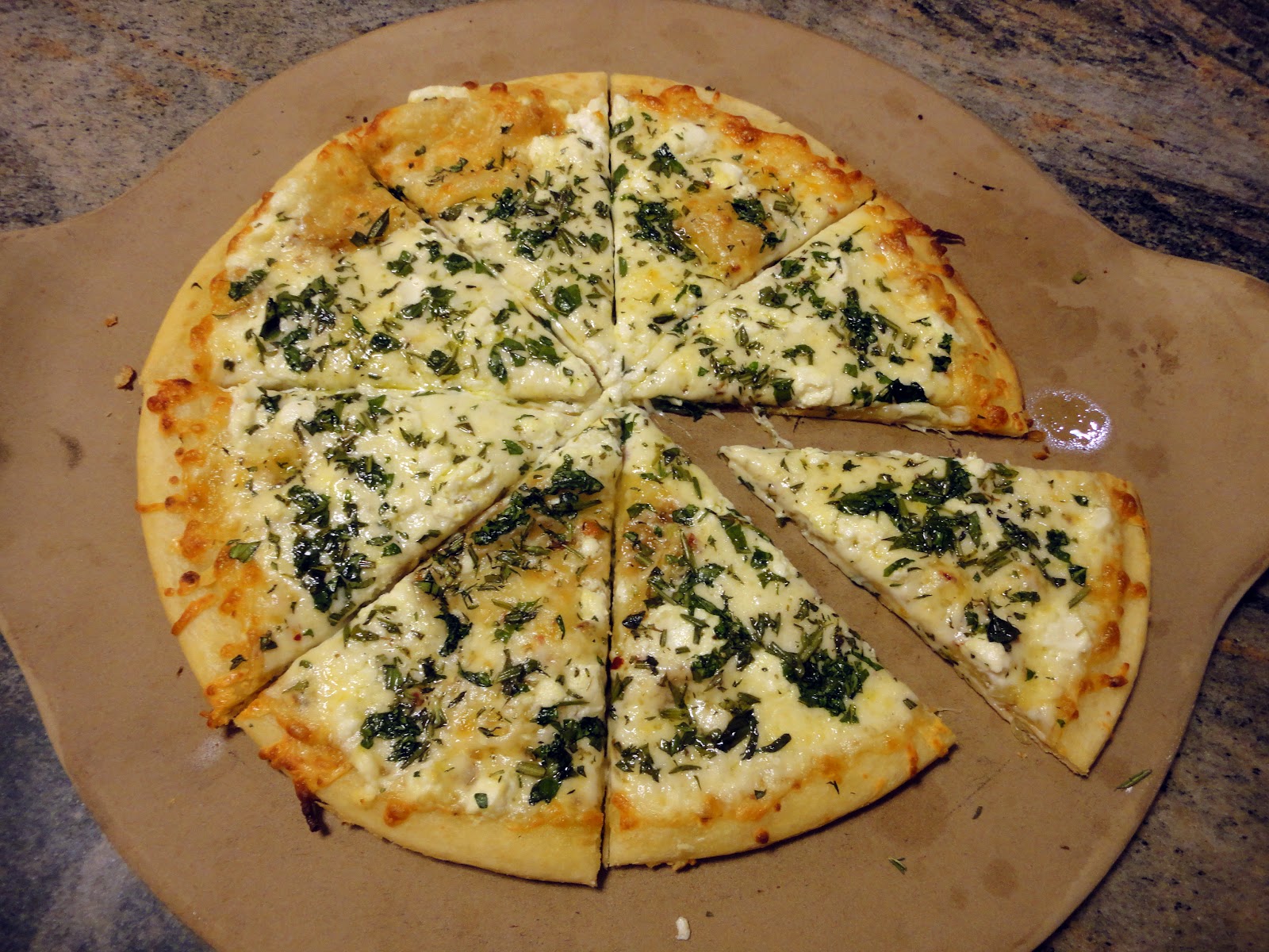 Veggie Tales 08.25.12_Chèvre and Fresh Herb Pizza
