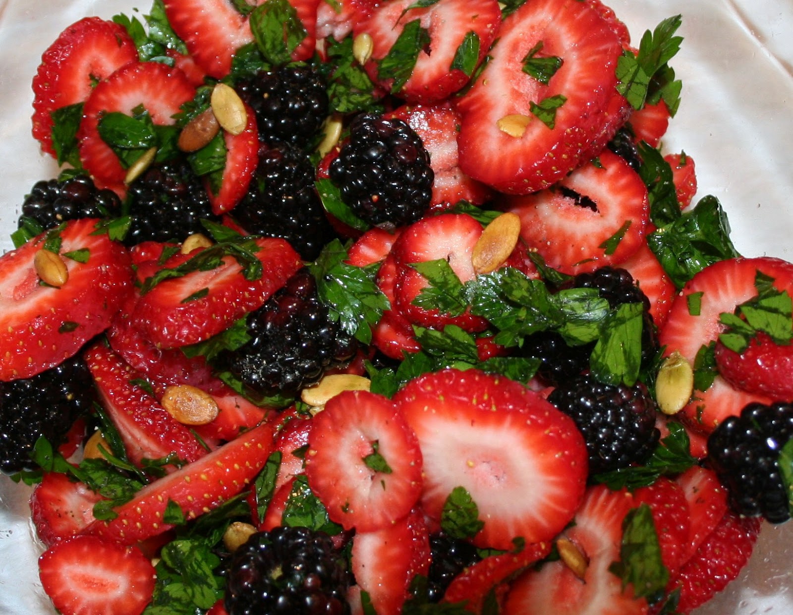Thyme Savours Strawberry and Blackberry Salad