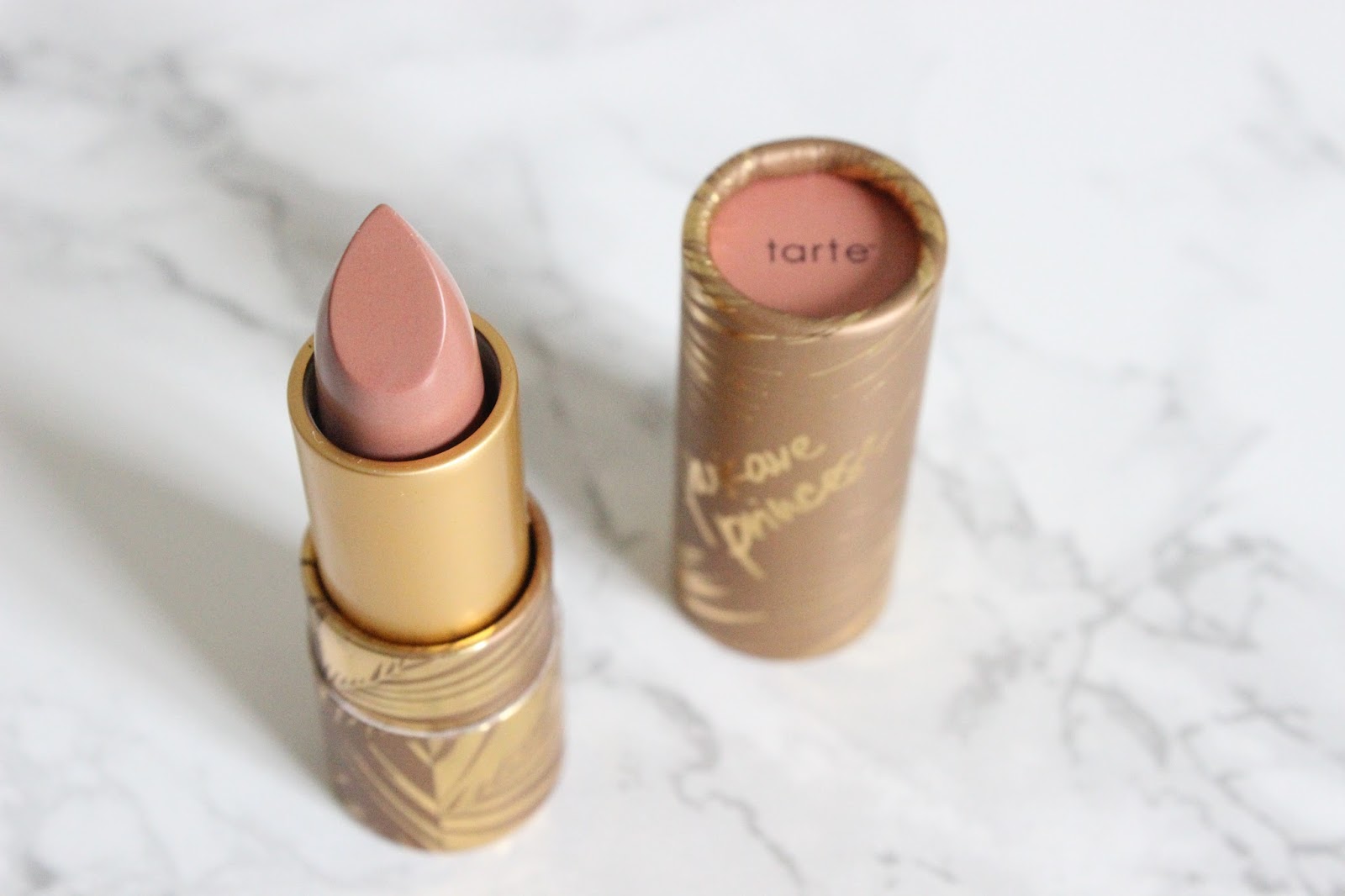 Tarte Amazonian Butter Lipstick in Park Ave Princess a little pop of