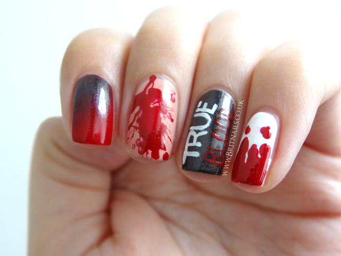 True Blood nail art Brit Nails