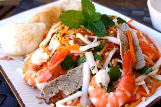 Vietnamese Lotus Stem with Pork and Shrimps recipe