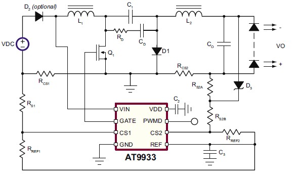 LED Driver for Automotive Applications using AT9933