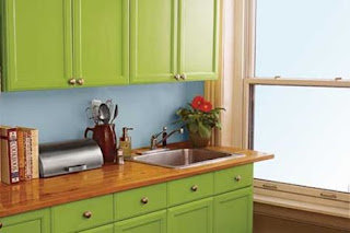 kitchen cabinet green