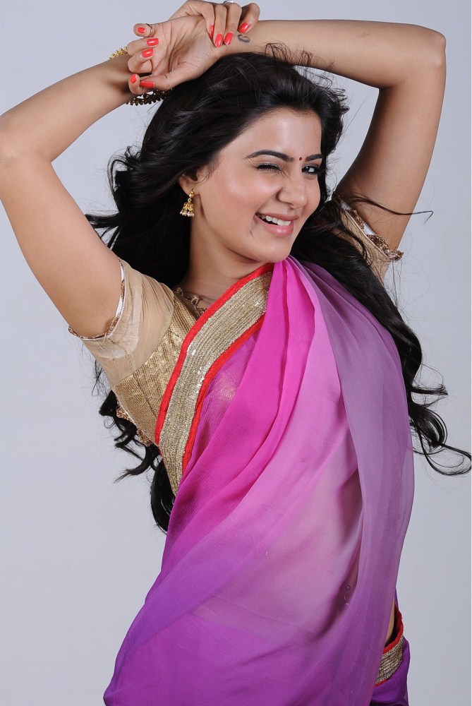 Samantha Recent Hot Navel Stills In Saree | Hot Wallpapers