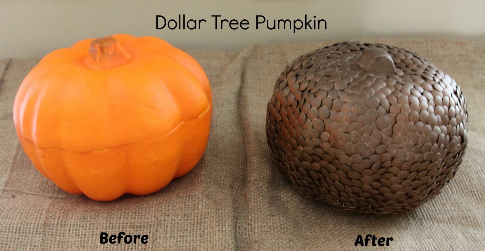 Our Pinteresting Family Dollar Tree Thumbtack Pumpkin