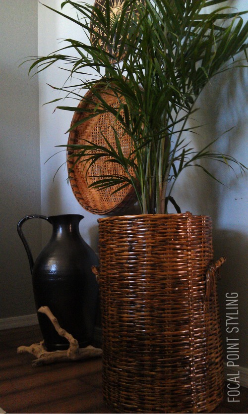 FOCAL POINT STYLING DIY HOW TO STAIN A WICKER BASKET