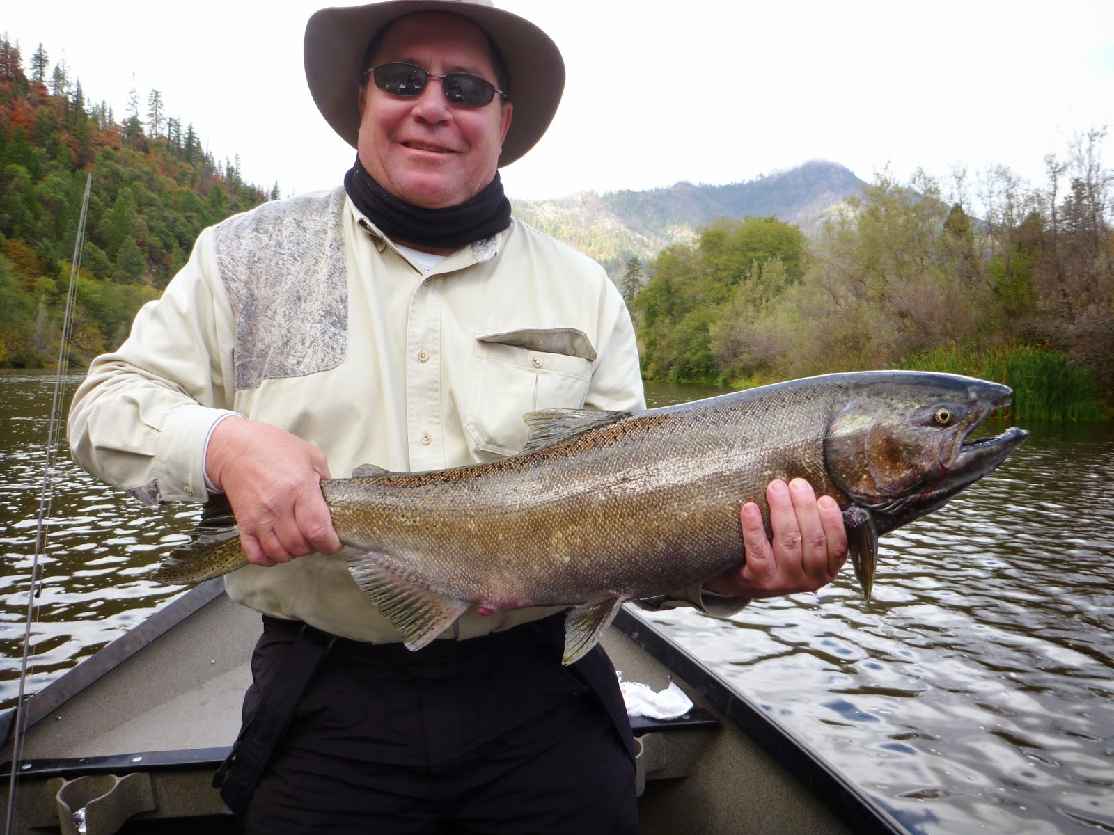 Klamath River Salmon and Steelhead Fishing with Ironhead Guide Service.