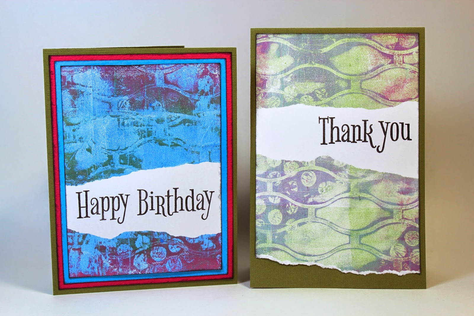 Club Scrap Creates: Torn Gelli Plate Technique