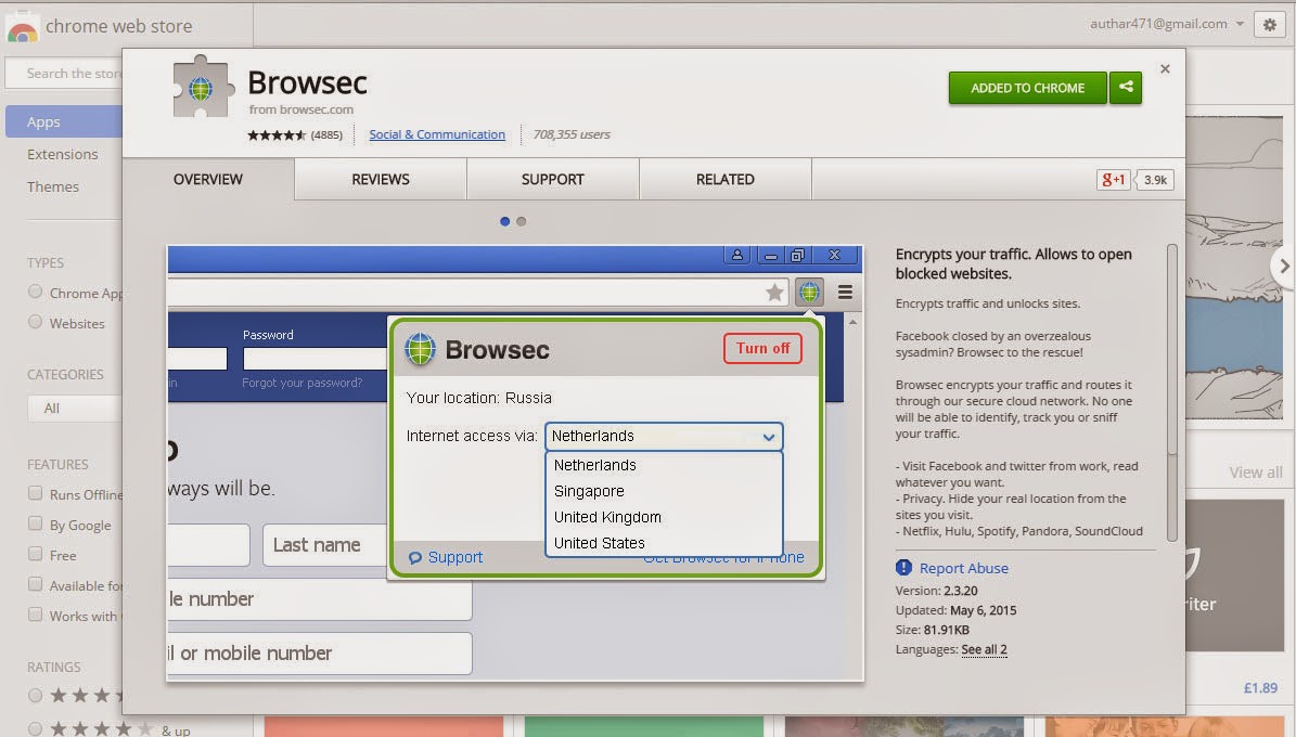 browsec premium free download chrome