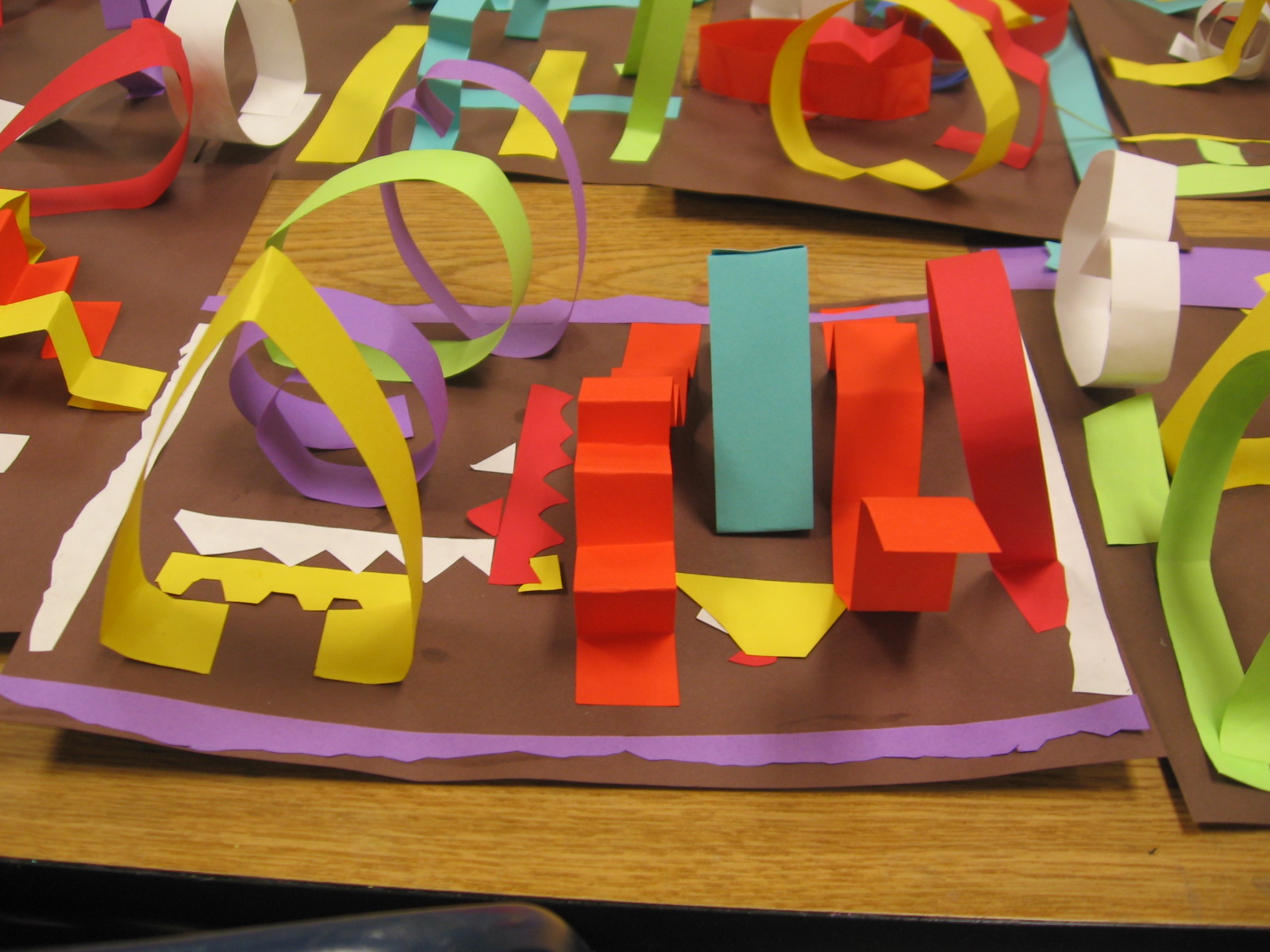 Art with Mrs. Kim Kindergarten Paper Sculptures