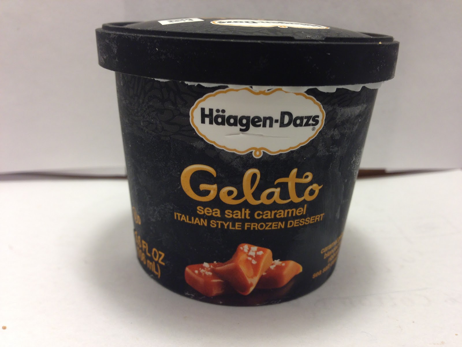 Crazy Food Dude Review HaagenDazs Sea Salt Caramel Gelato