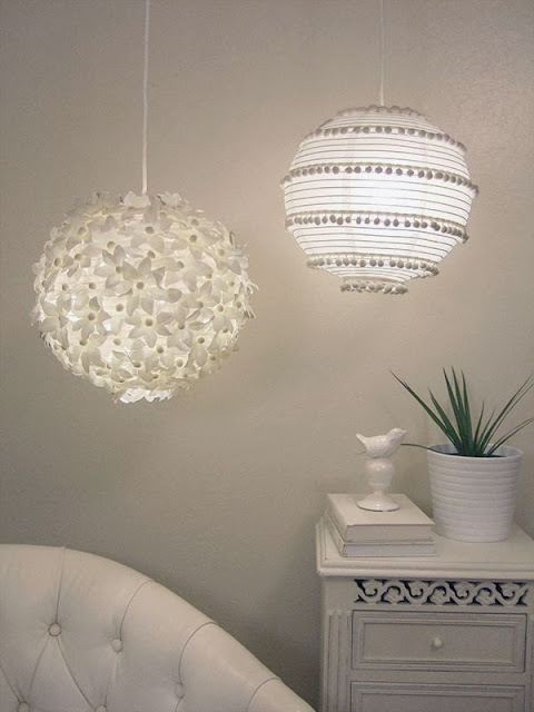 Manualidades creativas y faciles: como decorar lamparas de papel ...