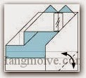 Bước 15: Gấp tạo nếp gấp cạnh giấy. Bước 15: Gấp tạo nếp gấp cạnh giấy.
