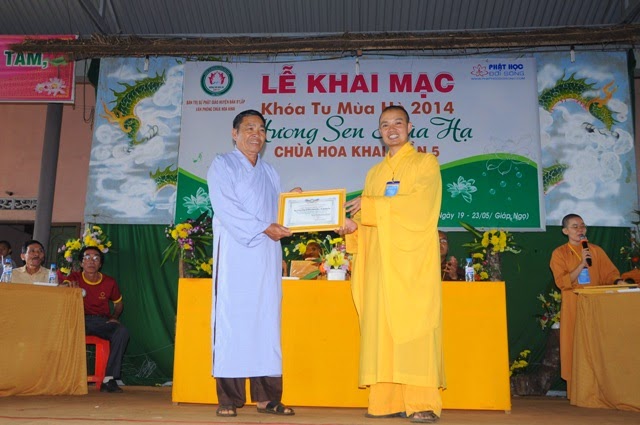 Bế mạc,khóa tu,mùa hè, chùa Hoa Khai, năm 2014