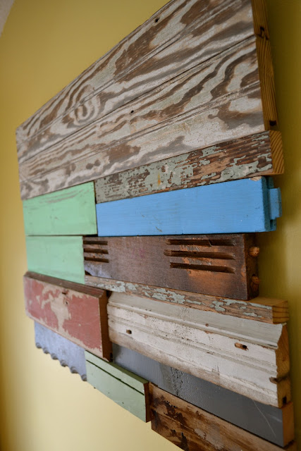 The Domestic Doozie: DIY Reclaimed Wood Wall Art