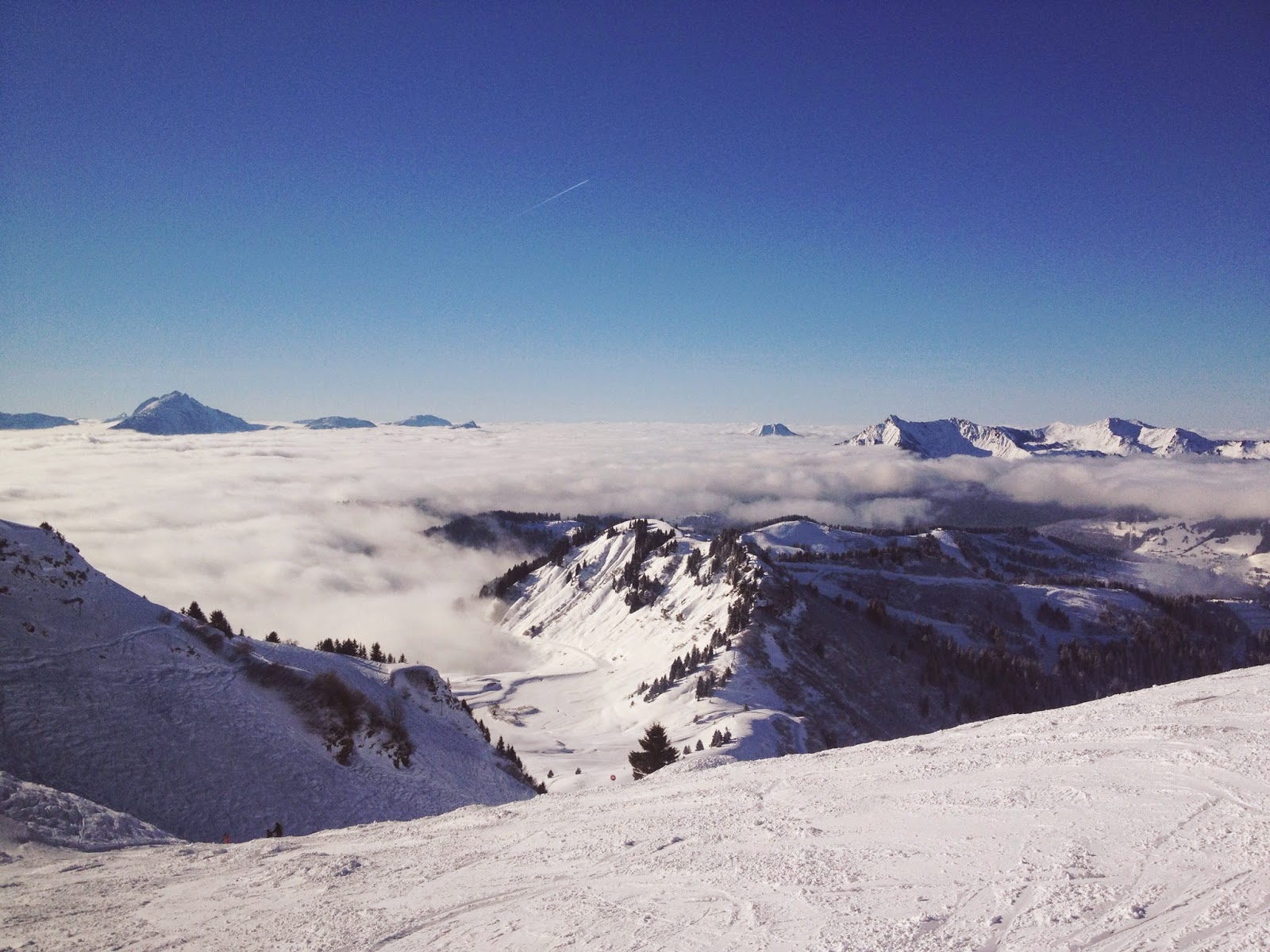Les Gets, Morzine, clouds, view, beautiful, vsco, snow