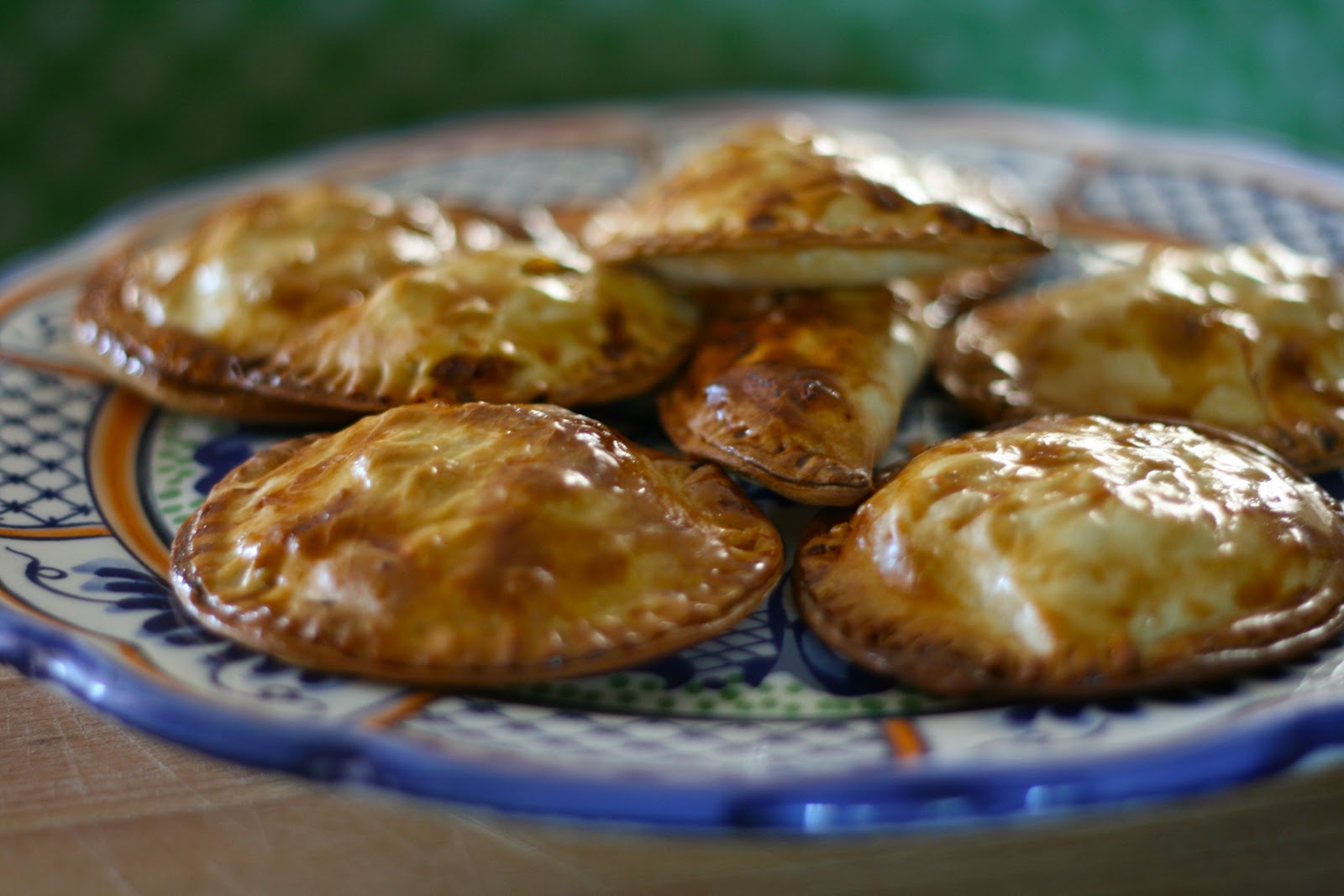 Milli's kitchen Butternut, goats cheese and chorizo empanadas