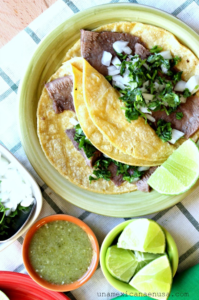 Una Mexicana en USA Receta de tacos de lengua