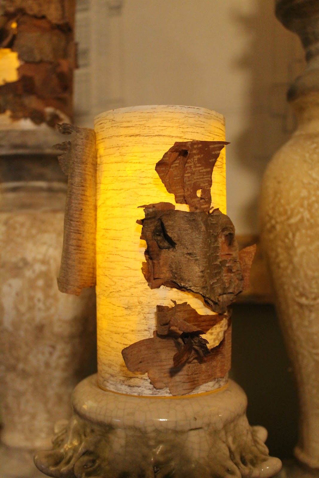 Miss Kopy Kat Faux Birch Candles