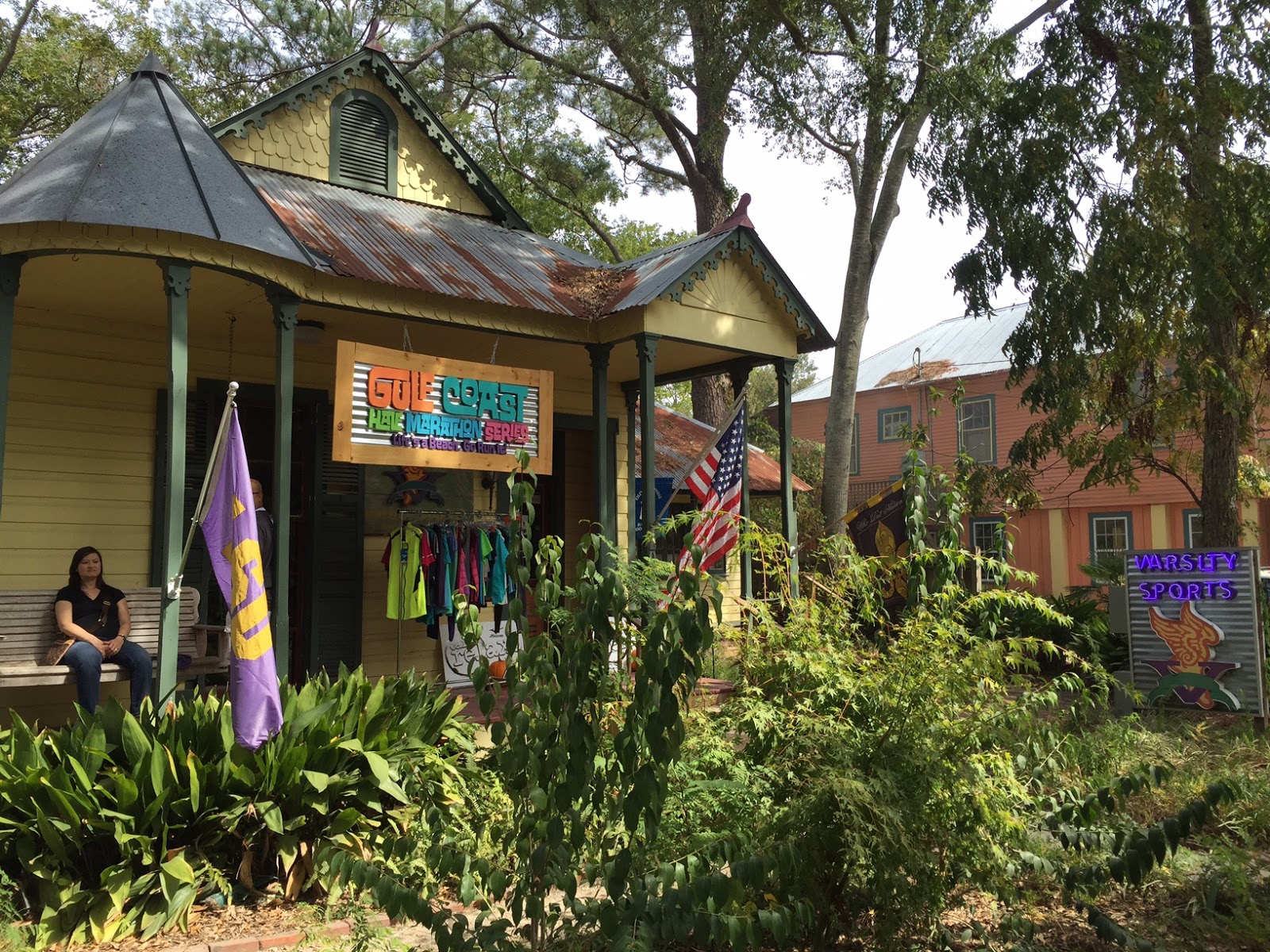 Packet pickup was held at Varsity Sports in downtown Mandeville. This