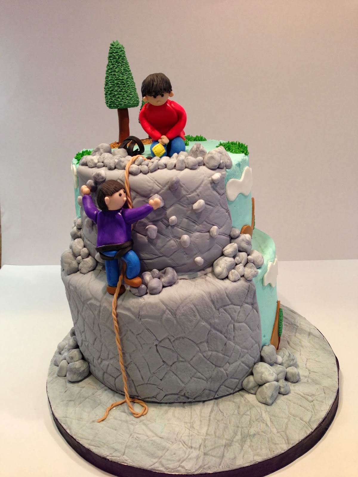 Julie's Custom Confections Rock Climbing Cake