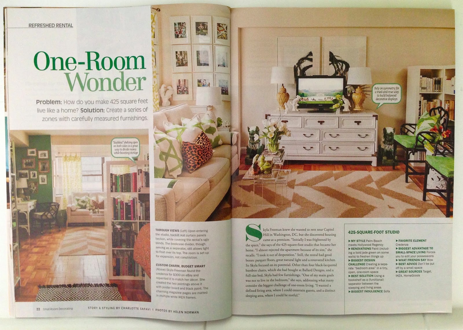 Sanity Fair Small Room Decorating Magazine