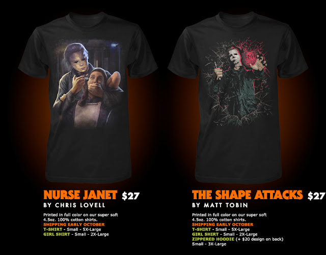 The Horrors of Halloween Fright Rags HALLOWEEN II and III Tshirt