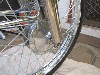 Right side front wheel Yamaha LS2 1972