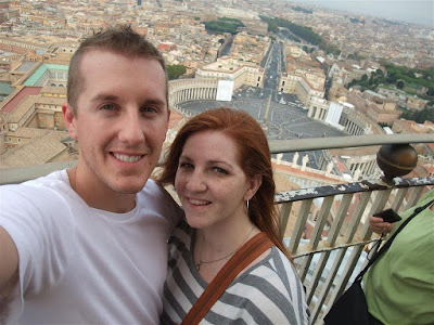 portrait from the top of the vatican, st peters square