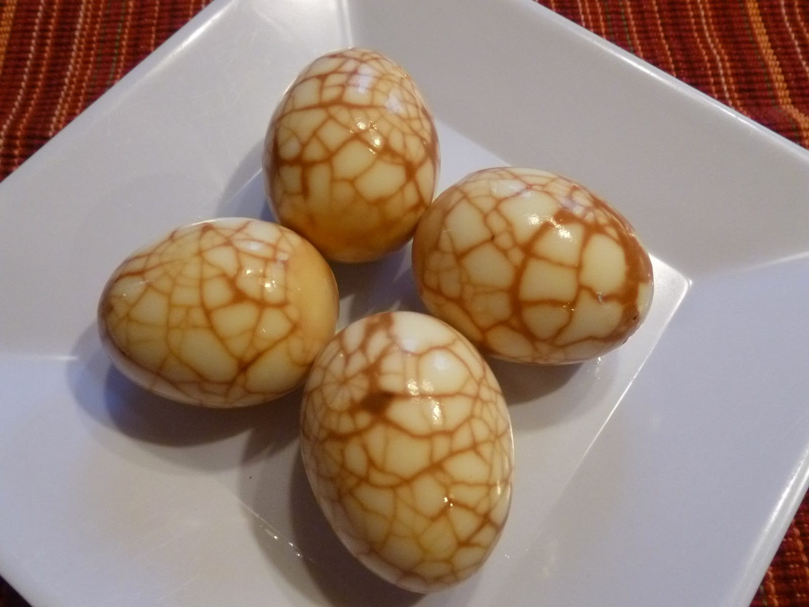 Indian Food Tea infused Marbled Eggs For Chinese New Year