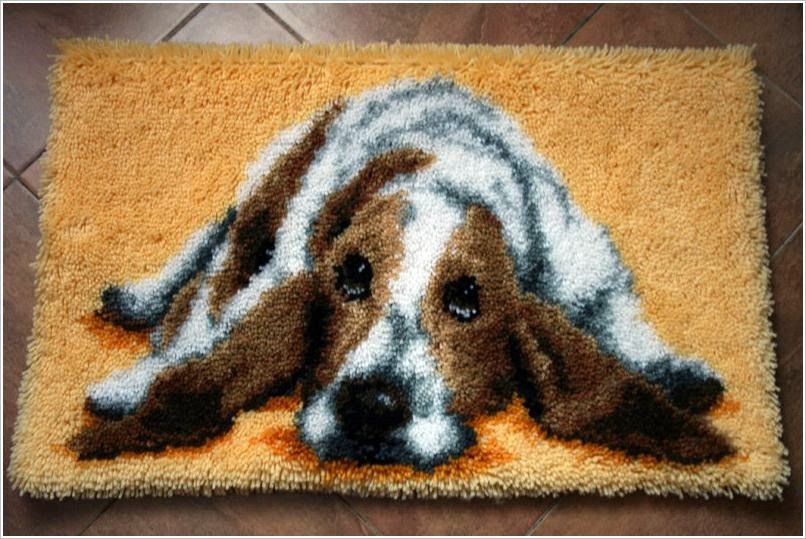    .  Embroidery in the carpet art.