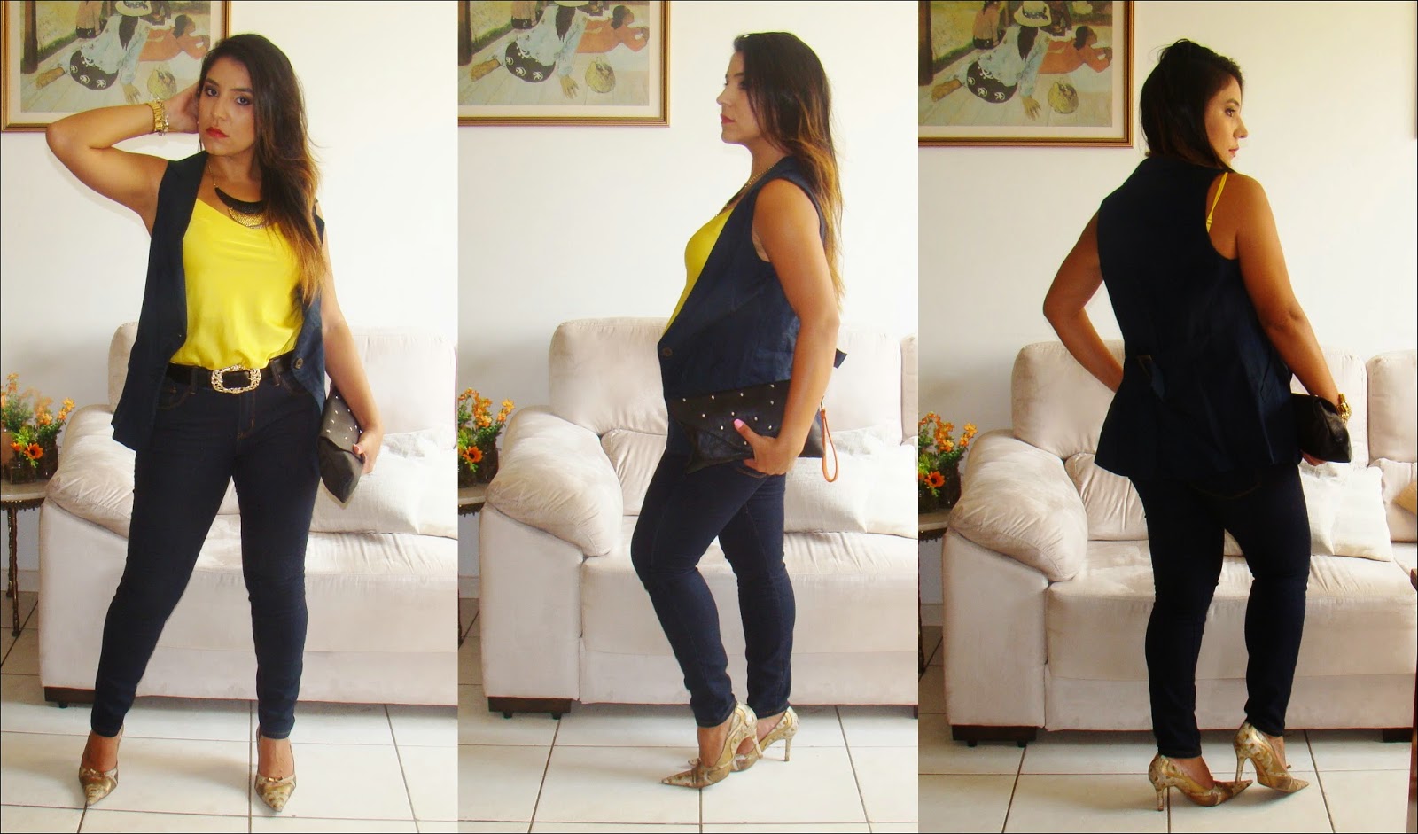 Look do dia: Colete + Calça Jeans