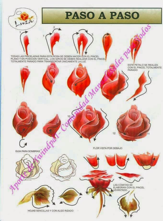 Orchid Nail Tuto rose one Stroke