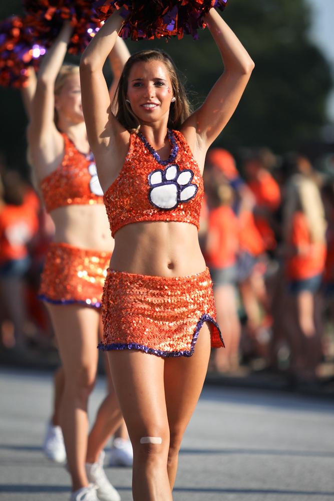 NFL and College Cheerleaders Photos Clemson Cheerleaders Putting in Work
