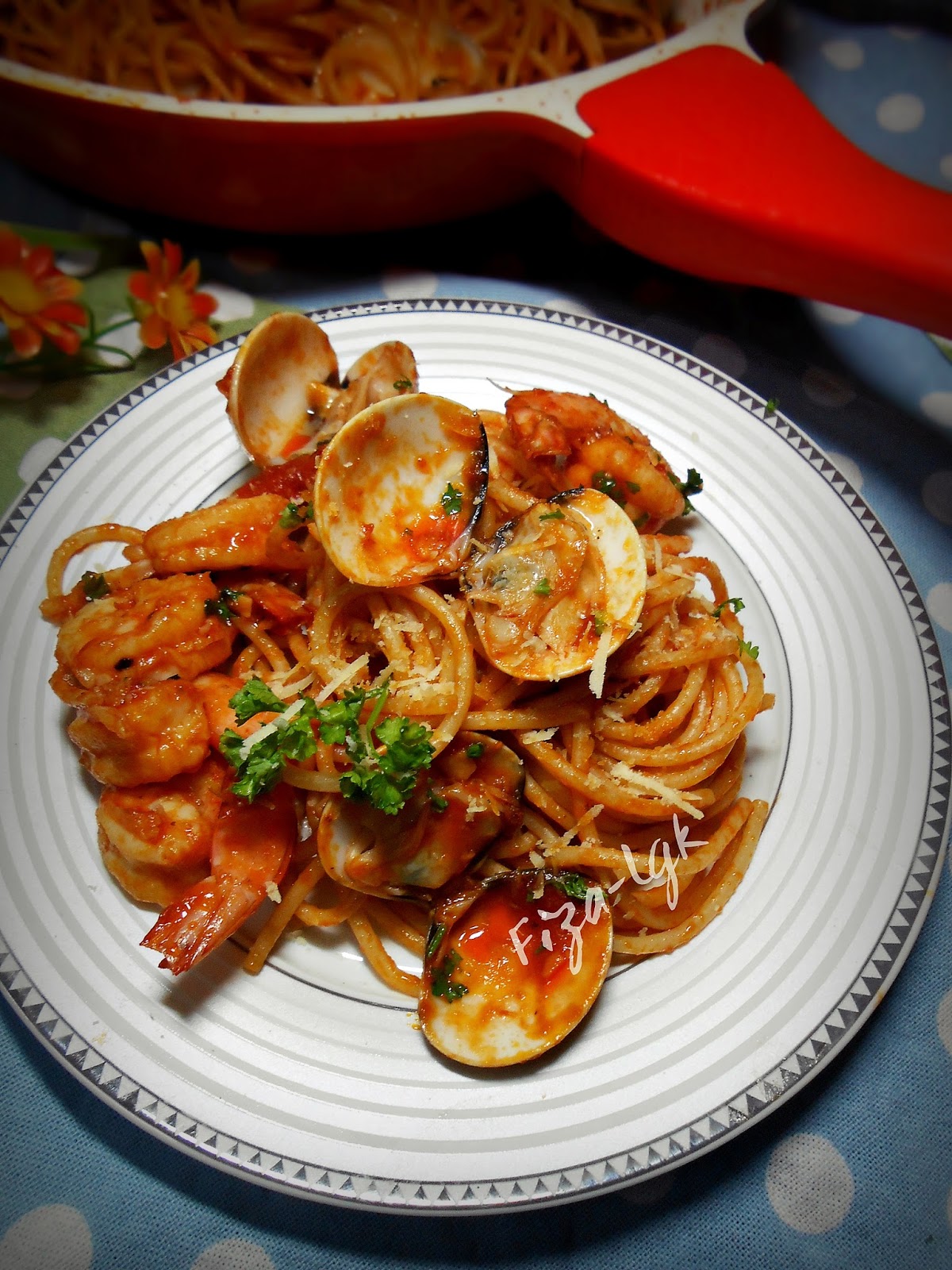 Spaghetti Marinara Fizas Cooking