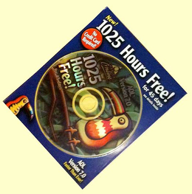 AOL CD with 1025 hours free!
