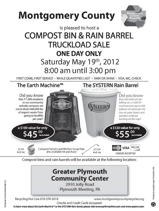 IVY LANE DESIGNS Montgomery County To Host Compost Bin and Rain Barrel